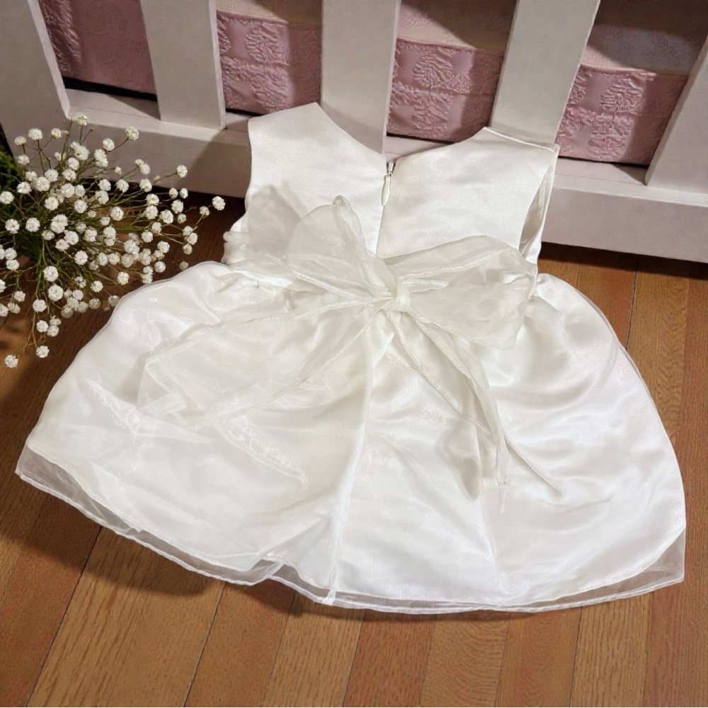 Jayne Copeland 3M Ivory Baptism Easter Wedding Dress Set w Bloomers - Picture 2 of 9
